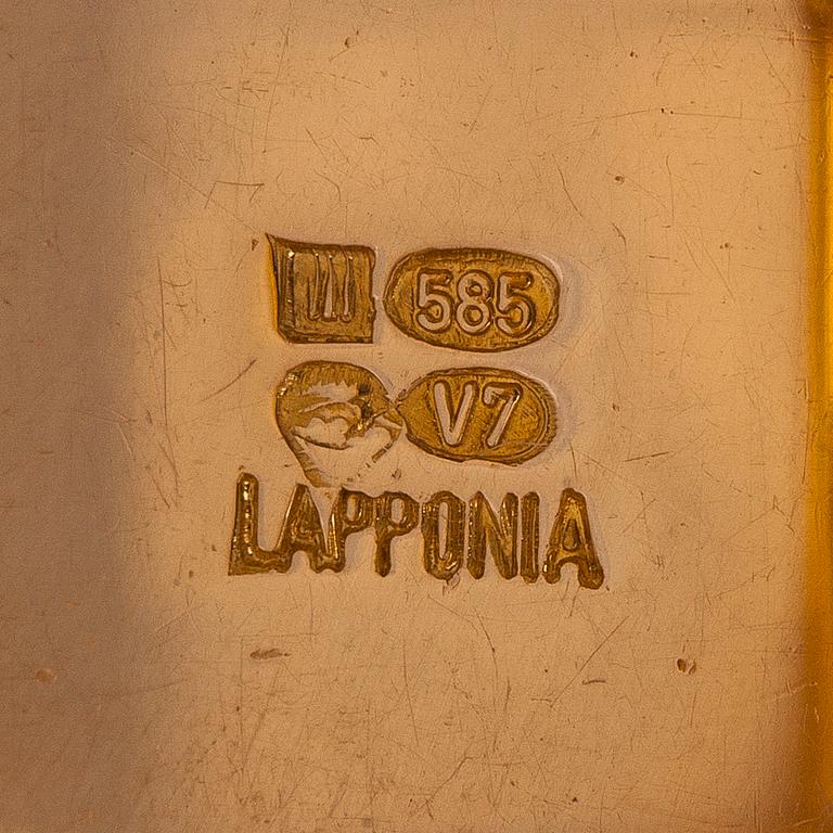 Björn Weckström, a 14K gold 'Cascade' bracelet for Lapponia 1974.