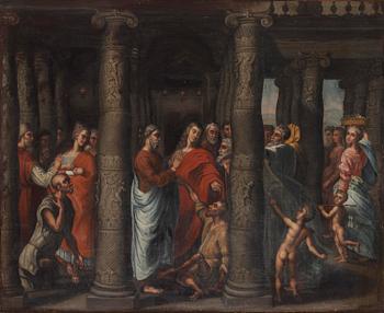 852. Rafael, after, The lame man, after Raphael's frescoes in the Vatican.