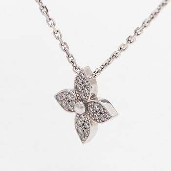 Louis Vuitton, kaulakoru, "Idylle Blossom Pendant", 18K valkokultaa ja timantteja.