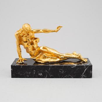 SALVADOR DALÍ, a gilded bronze sculpture signed and numbered 28/330.