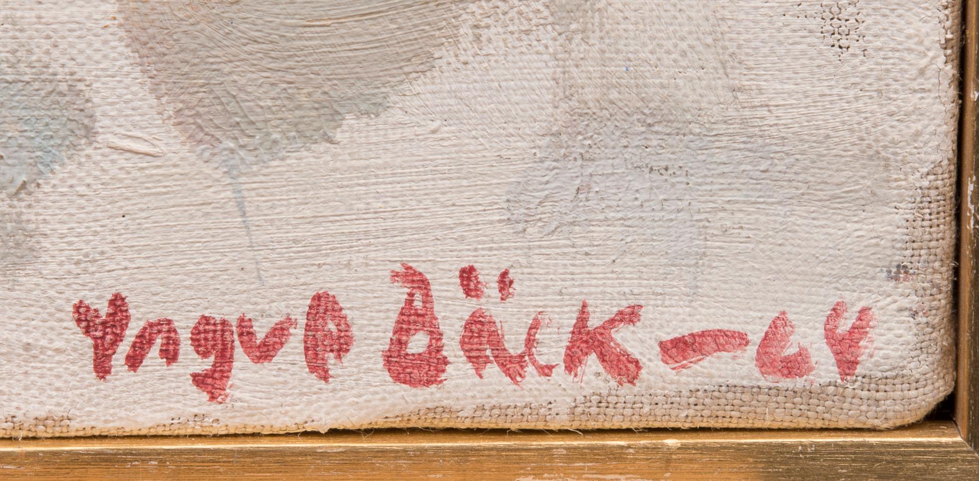 YNGVE BÄCK, olja på duk, signerad och daterad -64.