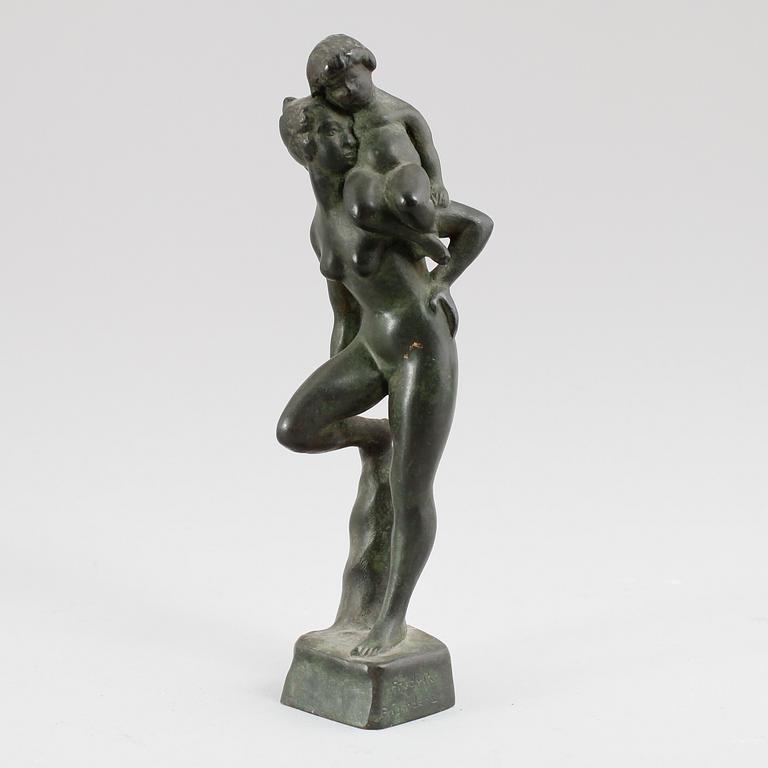 FREDRIK FRISENDAHL, skulptur, brons, signerad.