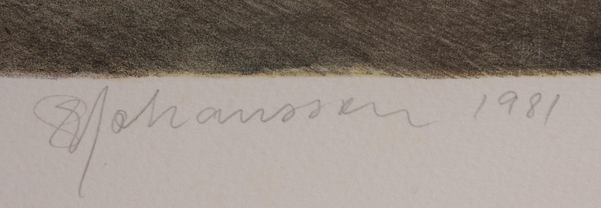 SVEN ERIK JOHANSSON, färglitografi, 3 st, sign o dat -.