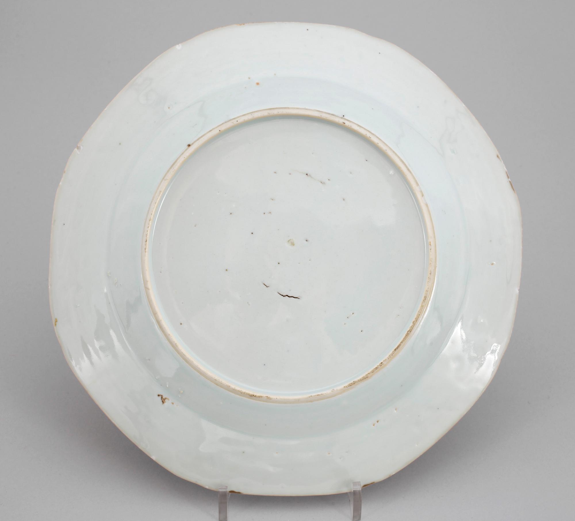 TALLRIKAR, 5 st, porslin, Qianlong, Kina 1700-tal.