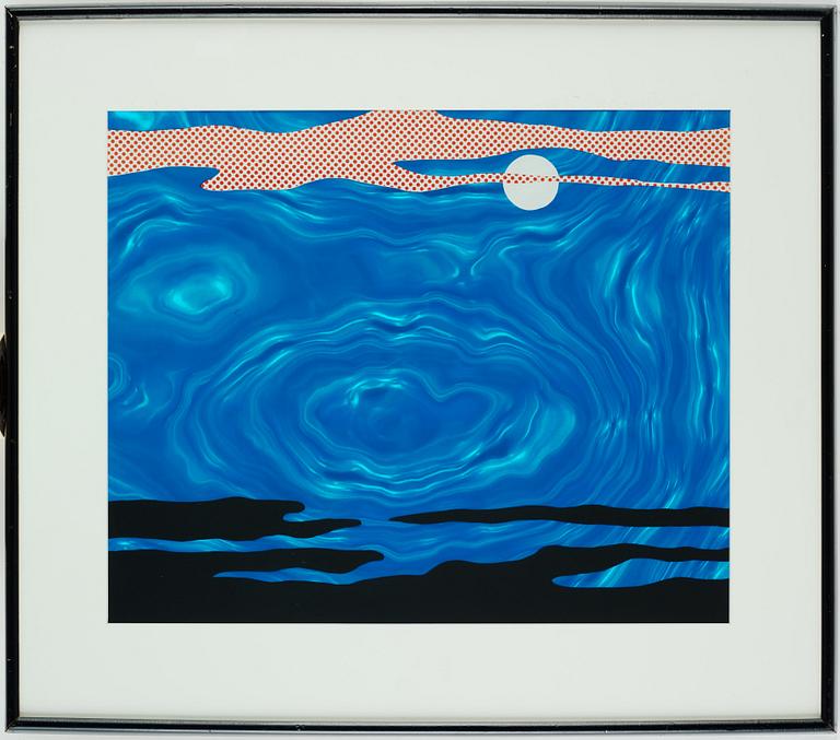 Roy Lichtenstein, "Moonscape" ur "11 Pop Artists, Volume I".