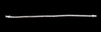 ARMBAND, sk Rivière, briljantslipade diamanter tot 5.19 ct.