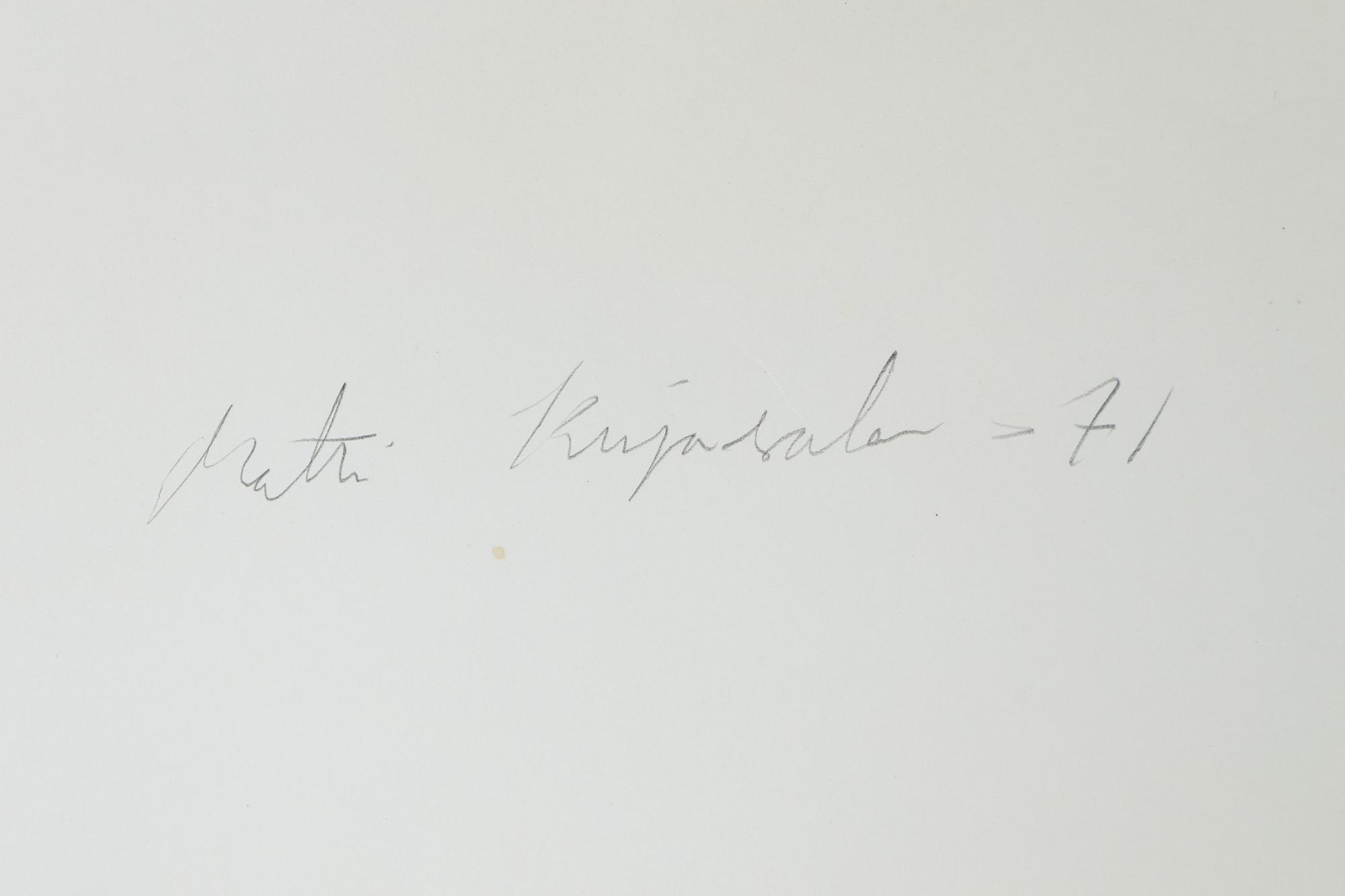 Matti Kujasalo, lithograph in colours, signed, numbered 4/8 and dated -71.