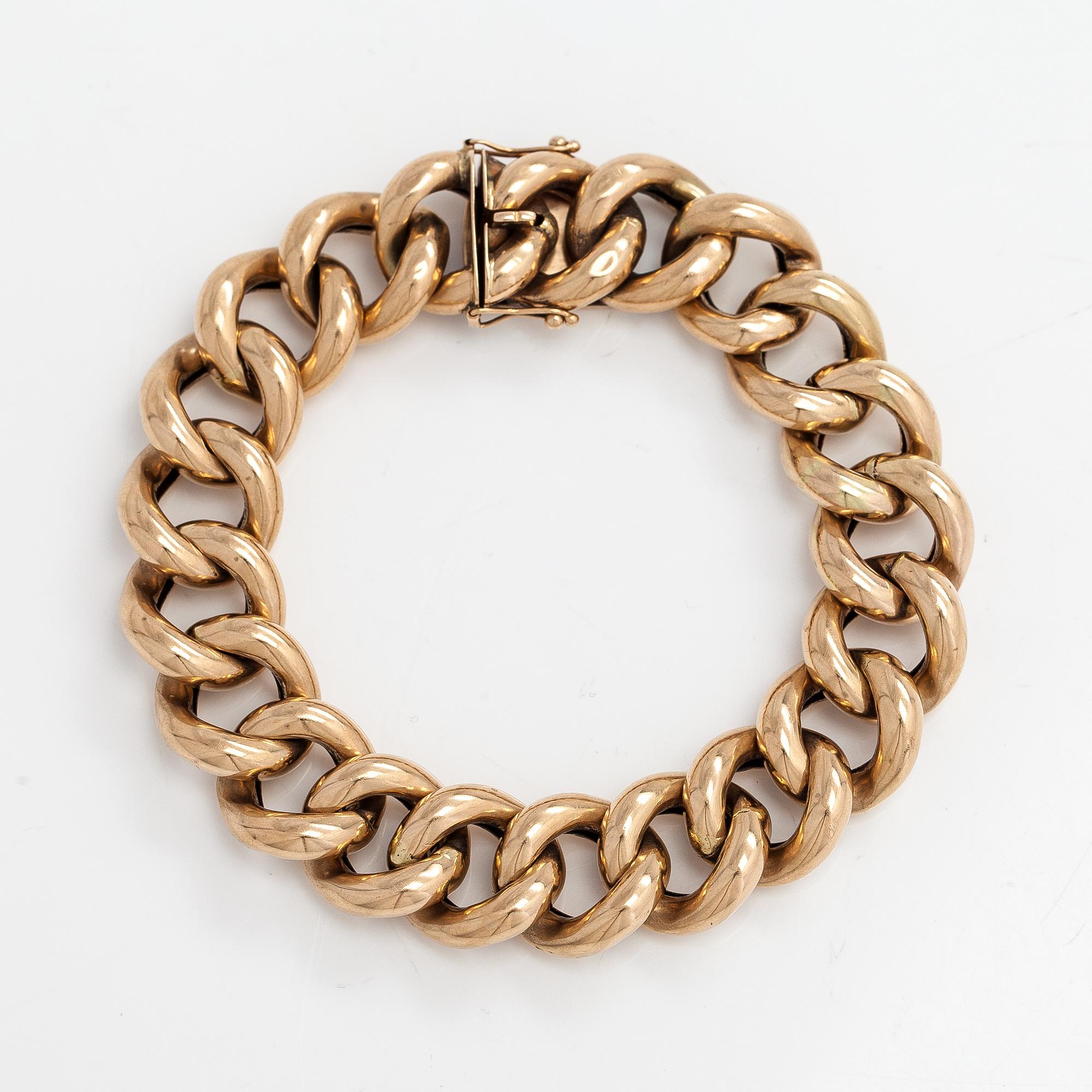 Armband, 14K guld. Kultakeskus, Tavastehus 1980.