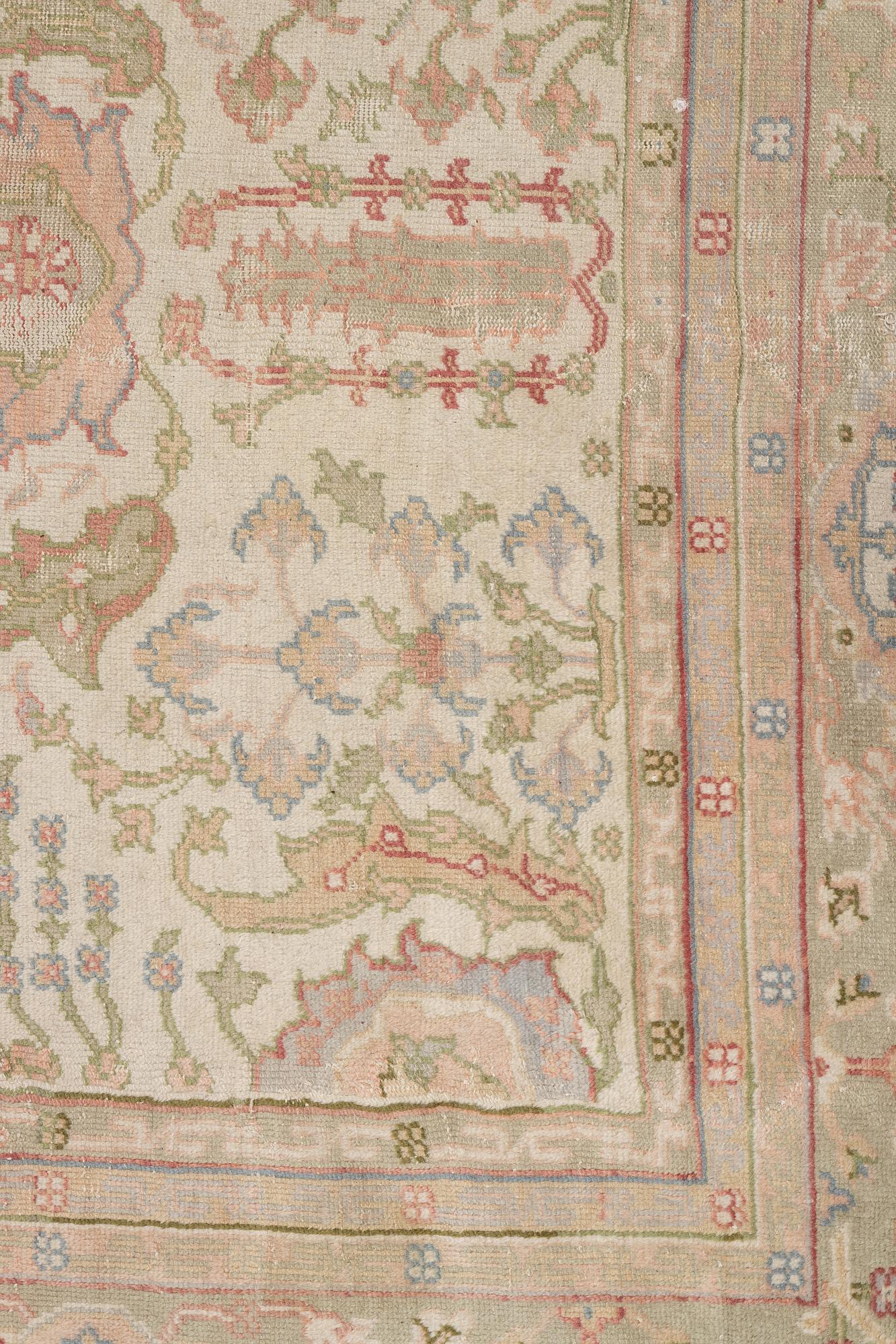 An antique Ushak carpet, West Anatolia, c. 486 x 391 cm.