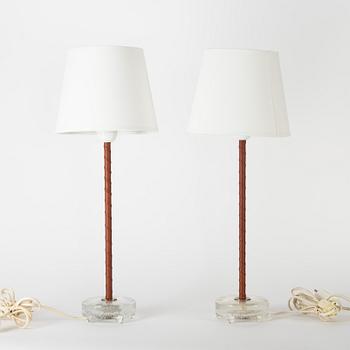 Table lamps, a pair, Eskilstuna Elektrofabrik, second half of the 20th century.