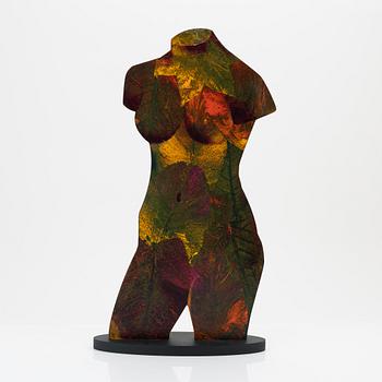 Michael Qvarsebo, sculpture, painted wood, signed.