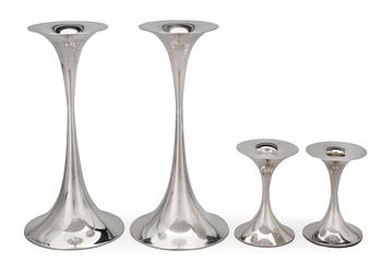 305. Tapio Wirkkala, A SET OF FOUR CANDLESTICKS.