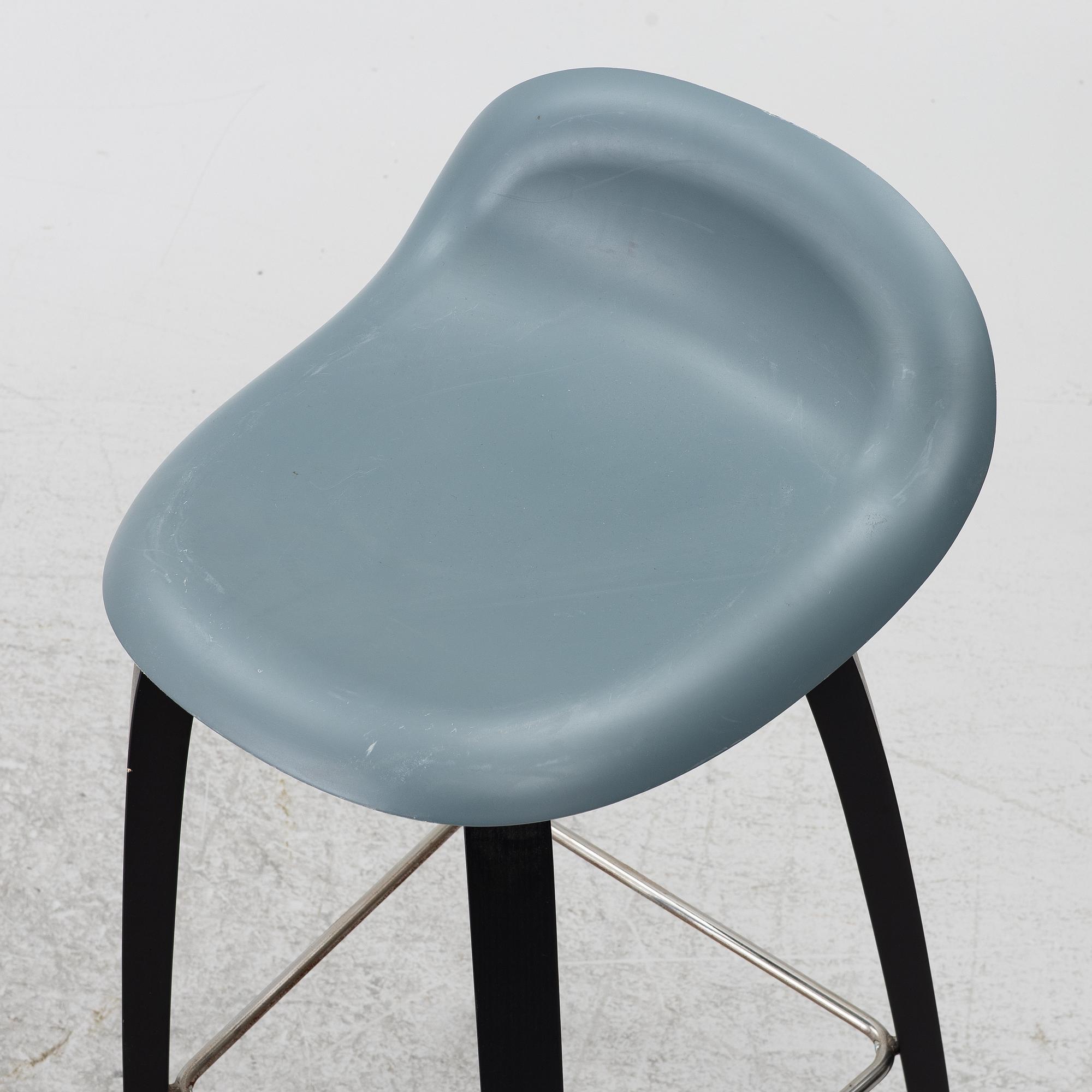Three + one '3D' bar chairs, Gubi, Denmark.