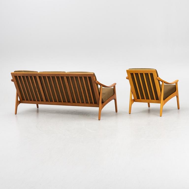 Soffa och fåtölj, Bejra Möbel, Tibro, 1960-tal.