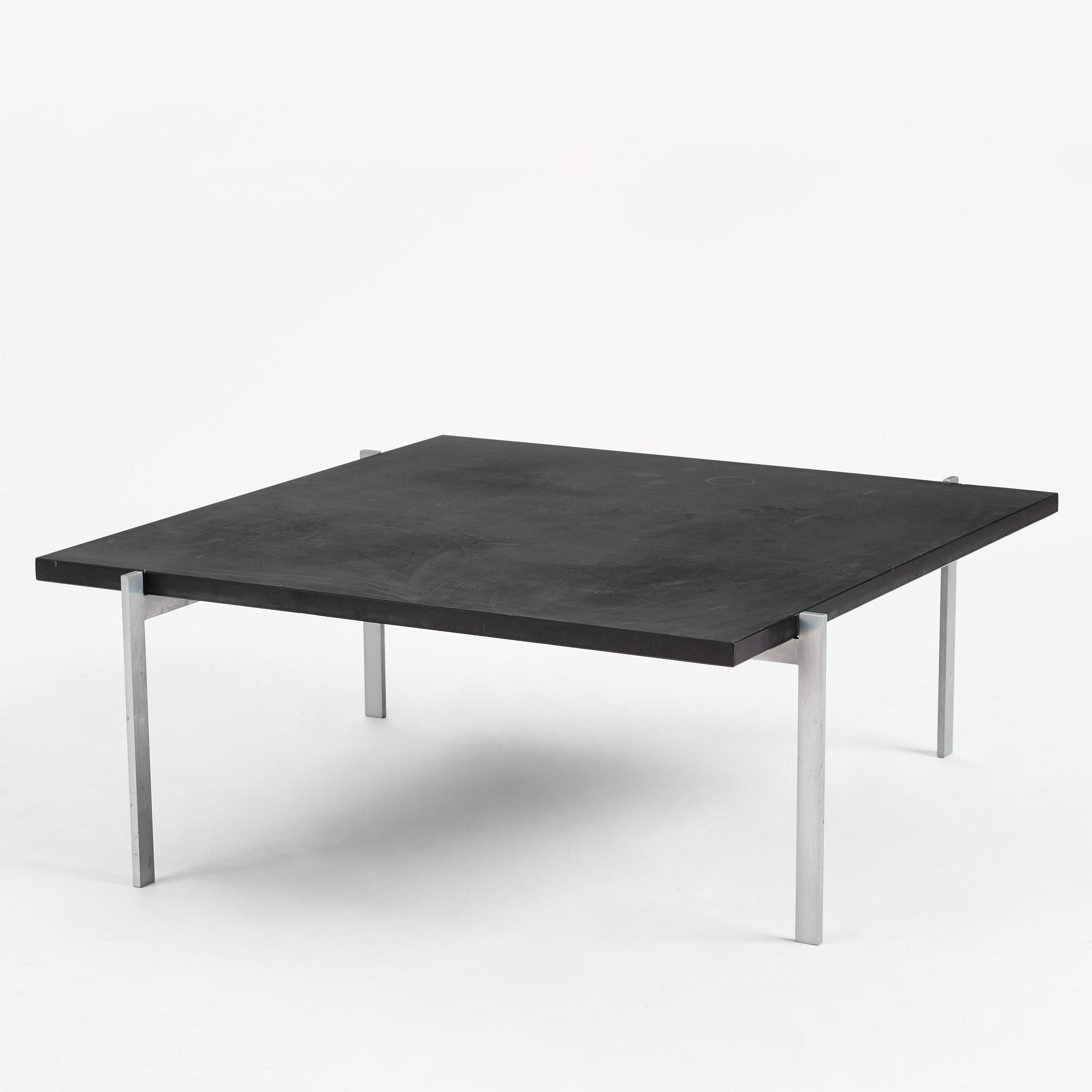 Poul Kjaerholm, a "PK61" coffee table, E. Kold Christensen, Denmark.