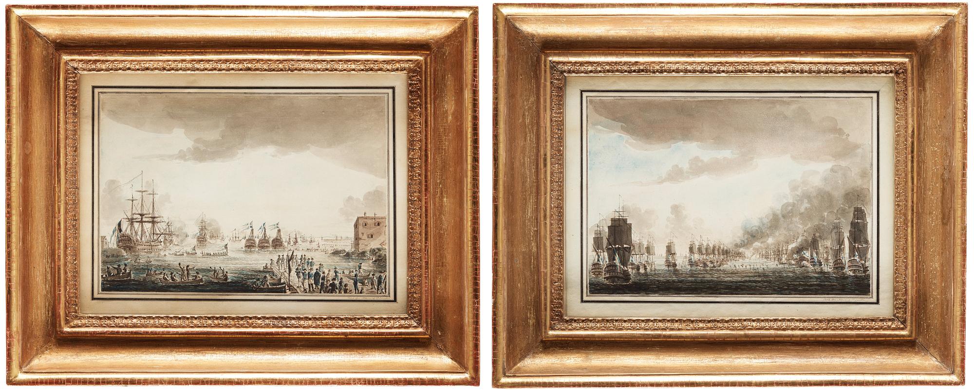 Johan Peter Cumelin, Battle scene by south of Öland  26 July 1789 (2).