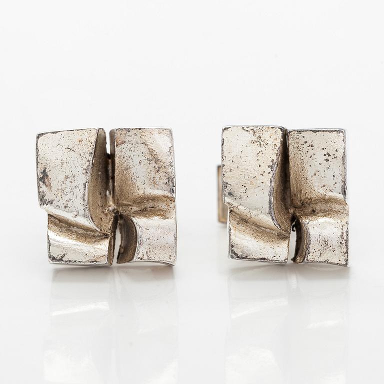 Björn Weckström, manschettknappar, "Polaris", silver, Lapponia 1969.