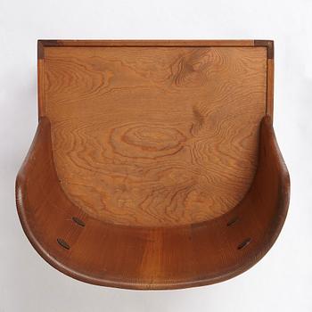 Axel Einar Hjorth, a stained pine "Lovö" chair, Nordiska Kompaniet, Sweden 1930s.