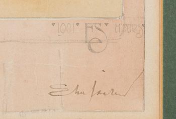 Eliel Saarinen, Skiss till Husaltare.