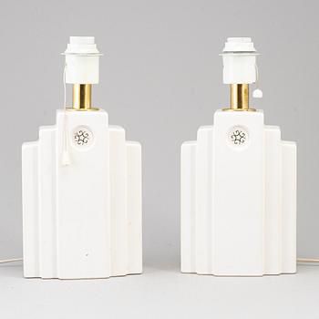 A pair of late 20th Cenutry table lights from Boréns.