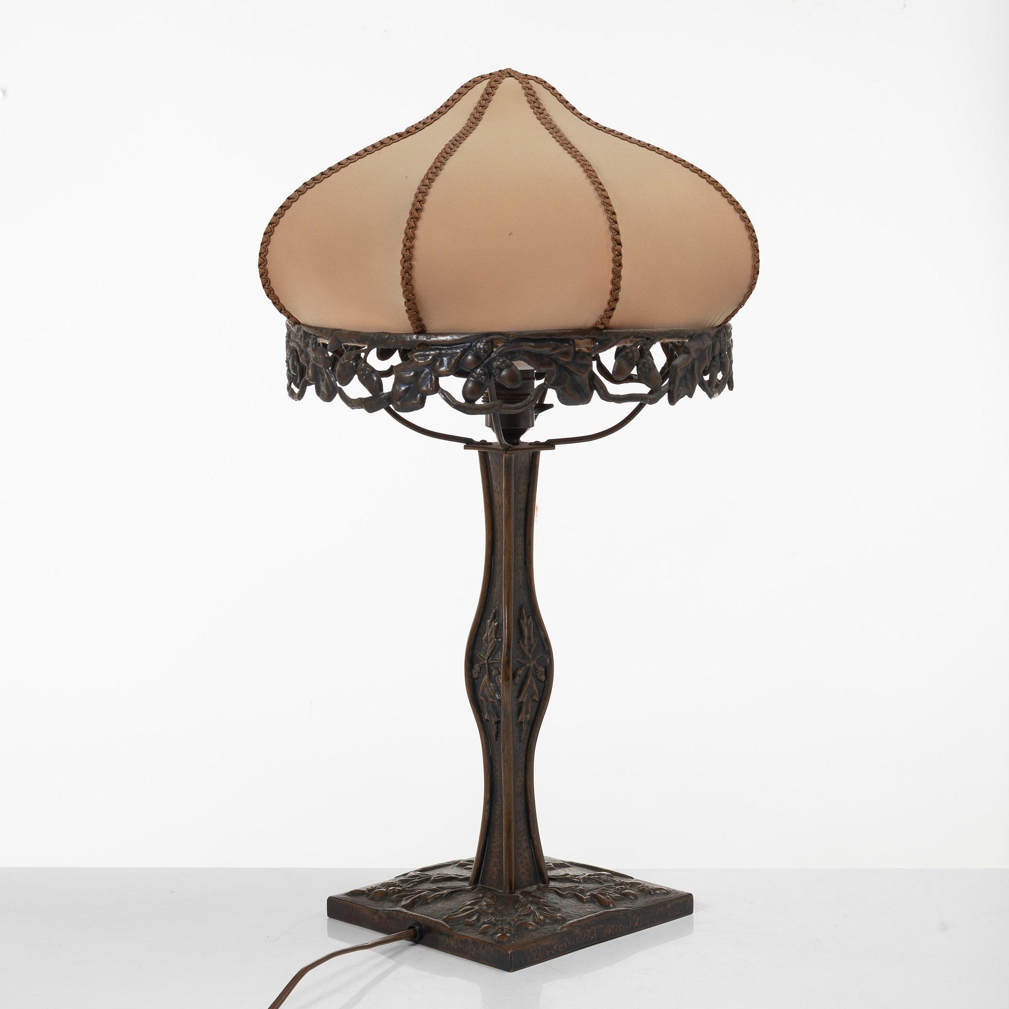 Bordslampa, jugend, tidigt 1900-tal.