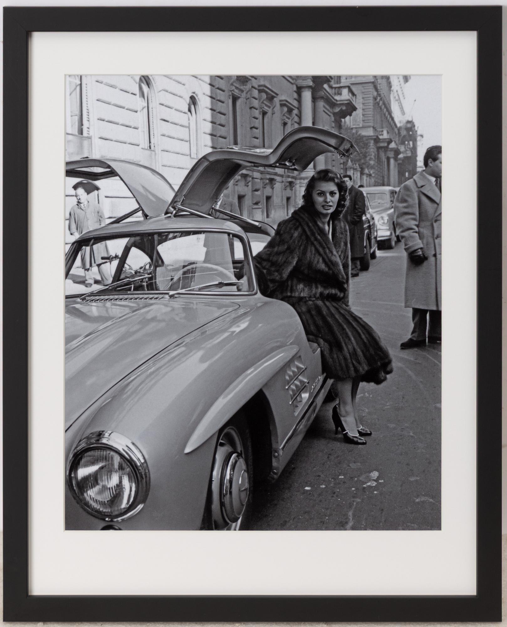Per-Olow Anderson, 'Sophia Loren in Per-Olows MB 300 SL in Rome, 1954'.
