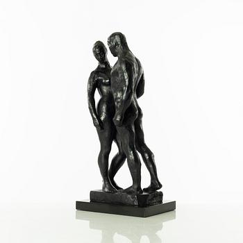 Gudmar Olovson, sculpture. Signed. Numbered. Foundry mark. Bronze, total height 39.5 cm, length 18 cm.