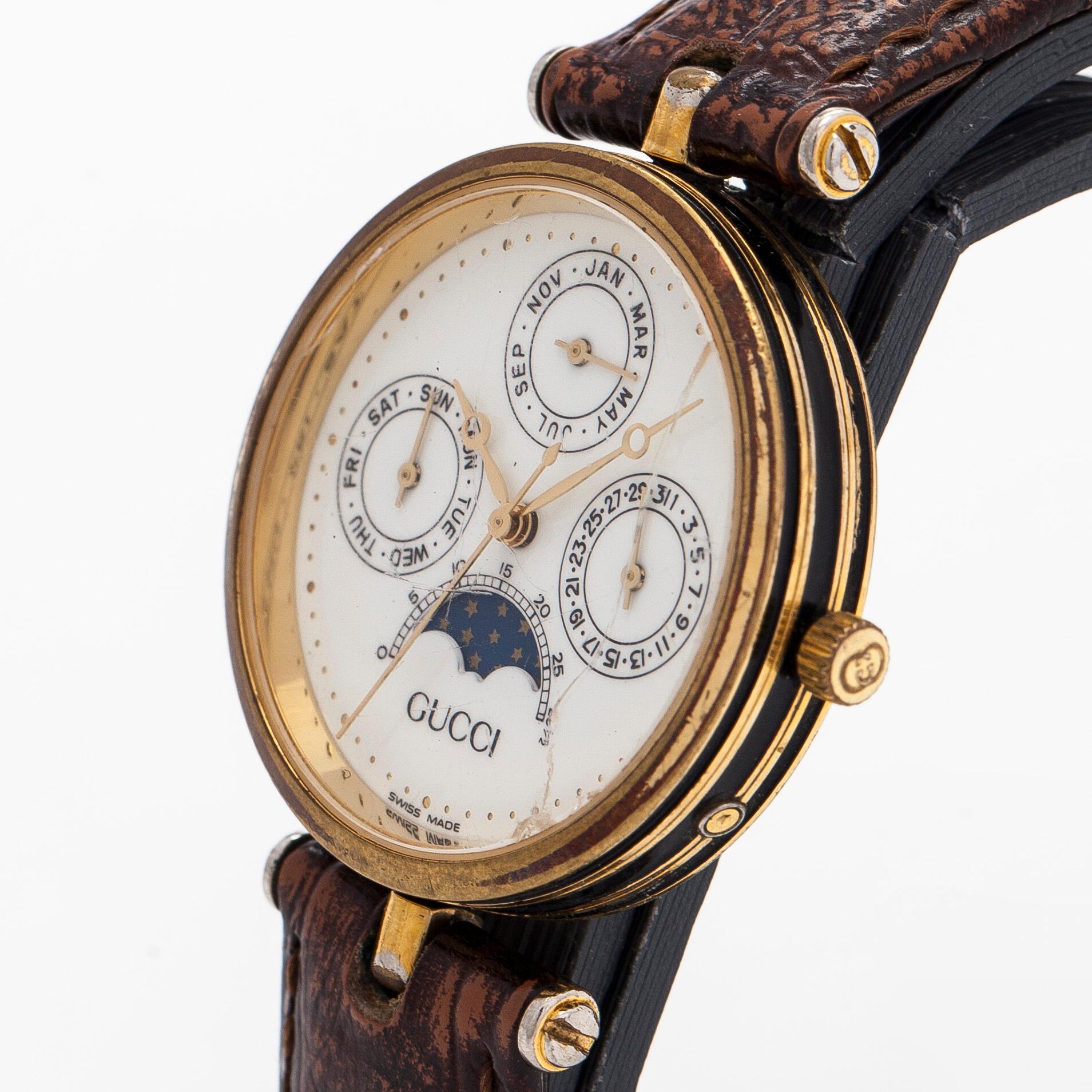 Gucci, rannekello, 30 mm, kullattu, kvartsi, pleksilasi.