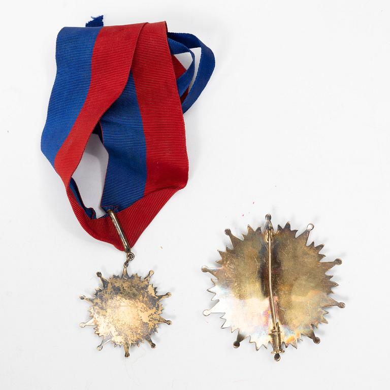 Bernardo O'Higgins Order, Chile Collar and star for Grand Officer.