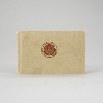 POKAL och BOK, silver, "Midvinterpokalen 1915", Svenska motorcykelklubben, GAB, 1915. Total vikt (exkl bok) 1400g.