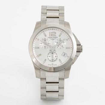 Longines, Conquest, kronograf, armbandsur, 41 mm.