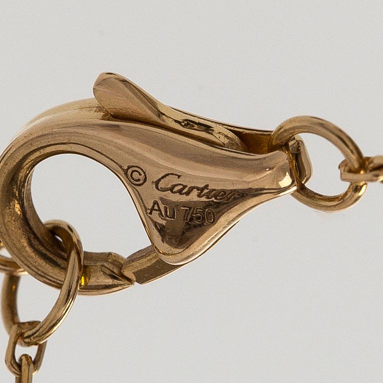 Cartier, an 18K gold 'd'Amour' necklace, with a brilliant-cut diamond.