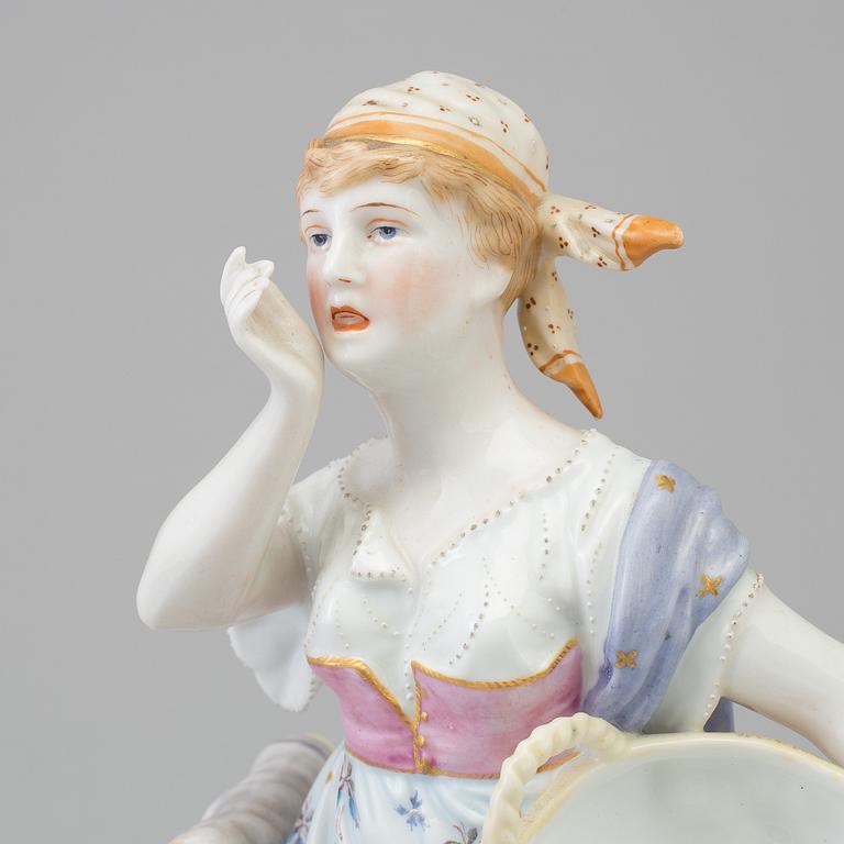 A German porcelain figurine, early 20th century.