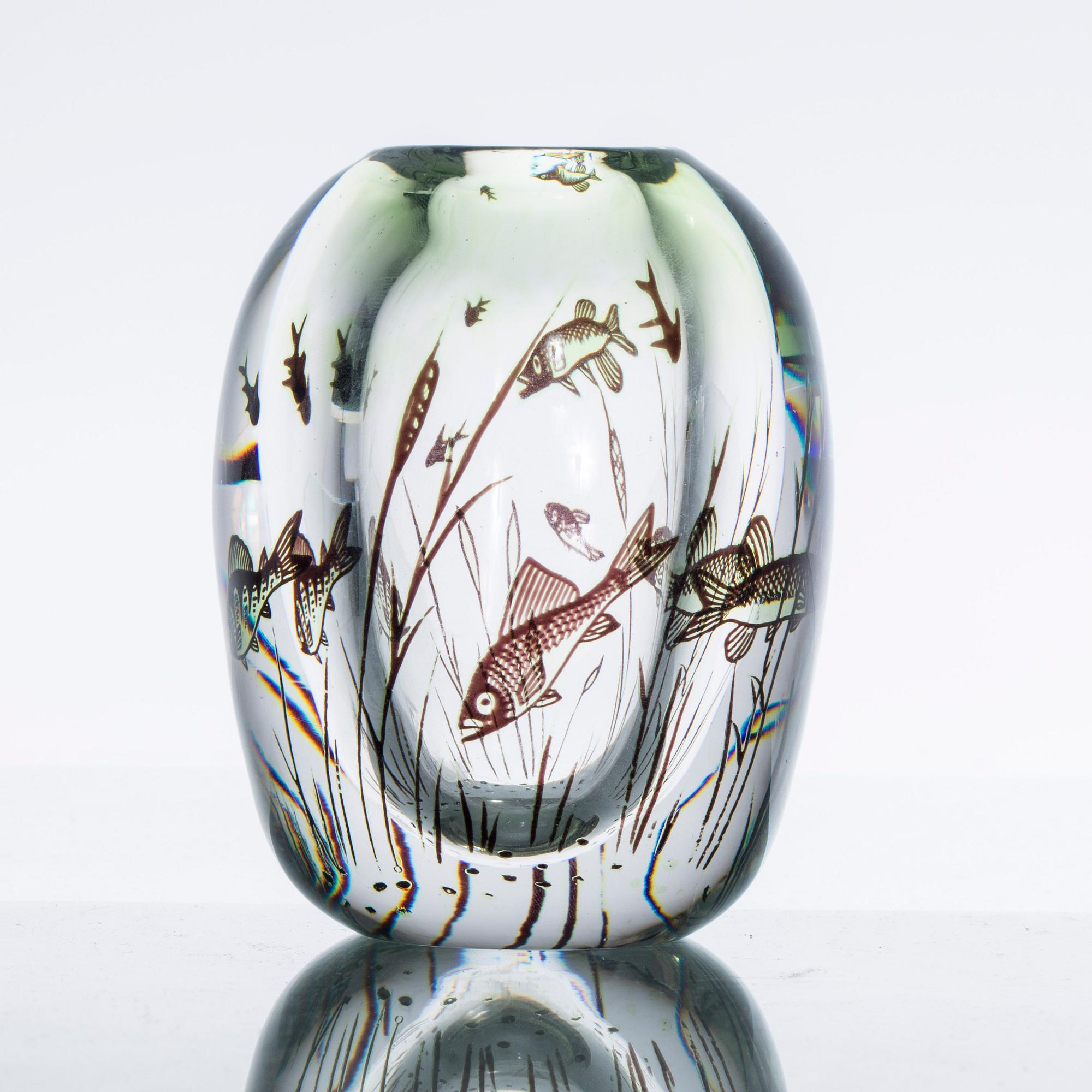 VAS, glas, graal, Edward Hald, Orrefors, signerad och numrerad 27066.