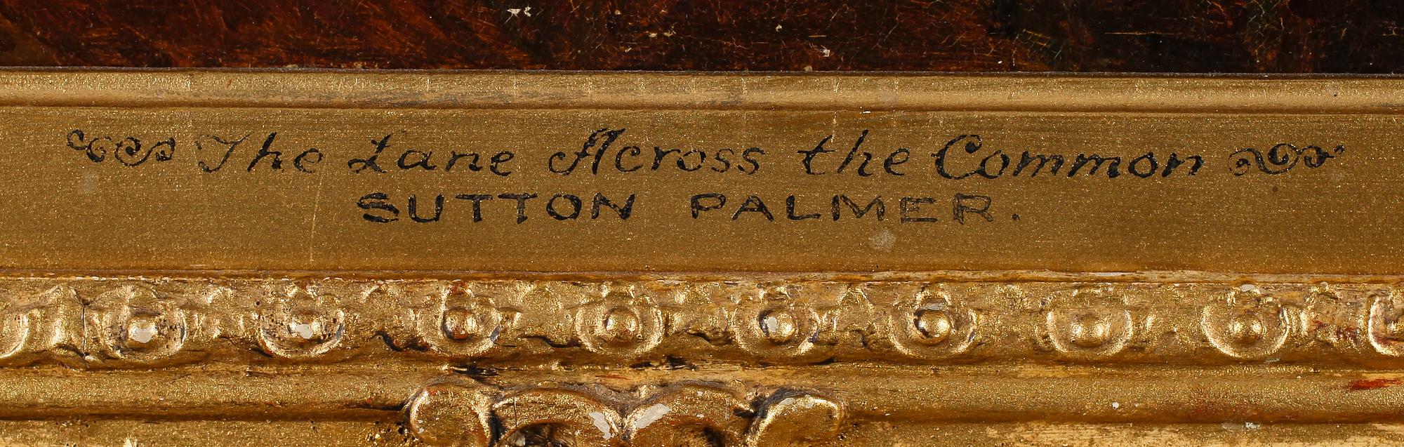 OIDENTIFIERAD KONSTNÄR, olja på duk, signerad Sutton Palmer, England, 1800-/1900-tal.
