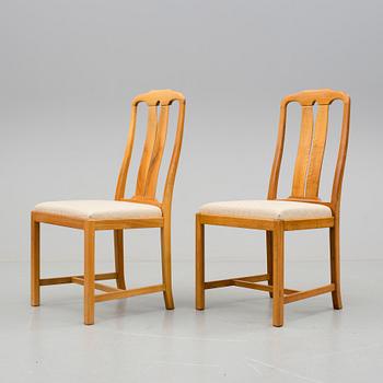 STOLAR, 8 st, "Ambassadör", Carl Malmsten, Åfors Möbelfabrik, 1900-talets andra hälft.
