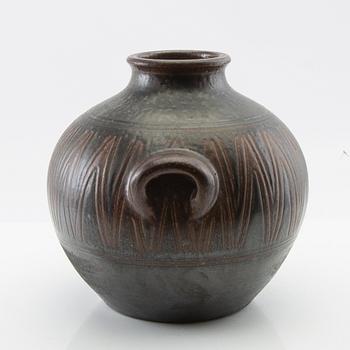 Arthur Andersson, vase, Wallåkra, stoneware, mid-20th century.