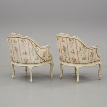 BERGERER, ett par, rokokostil, 1900-talets mitt.