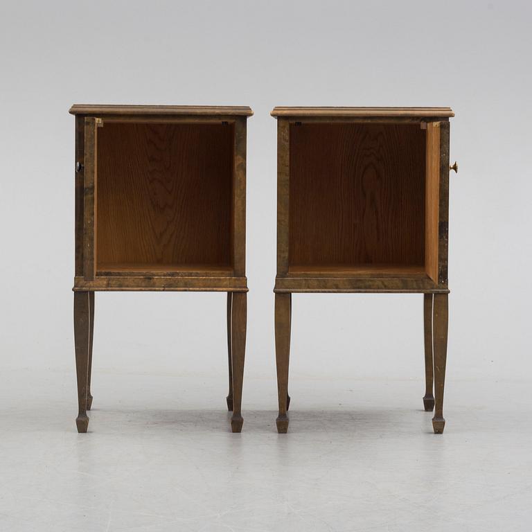 a pair of Art Déco bedside tables.