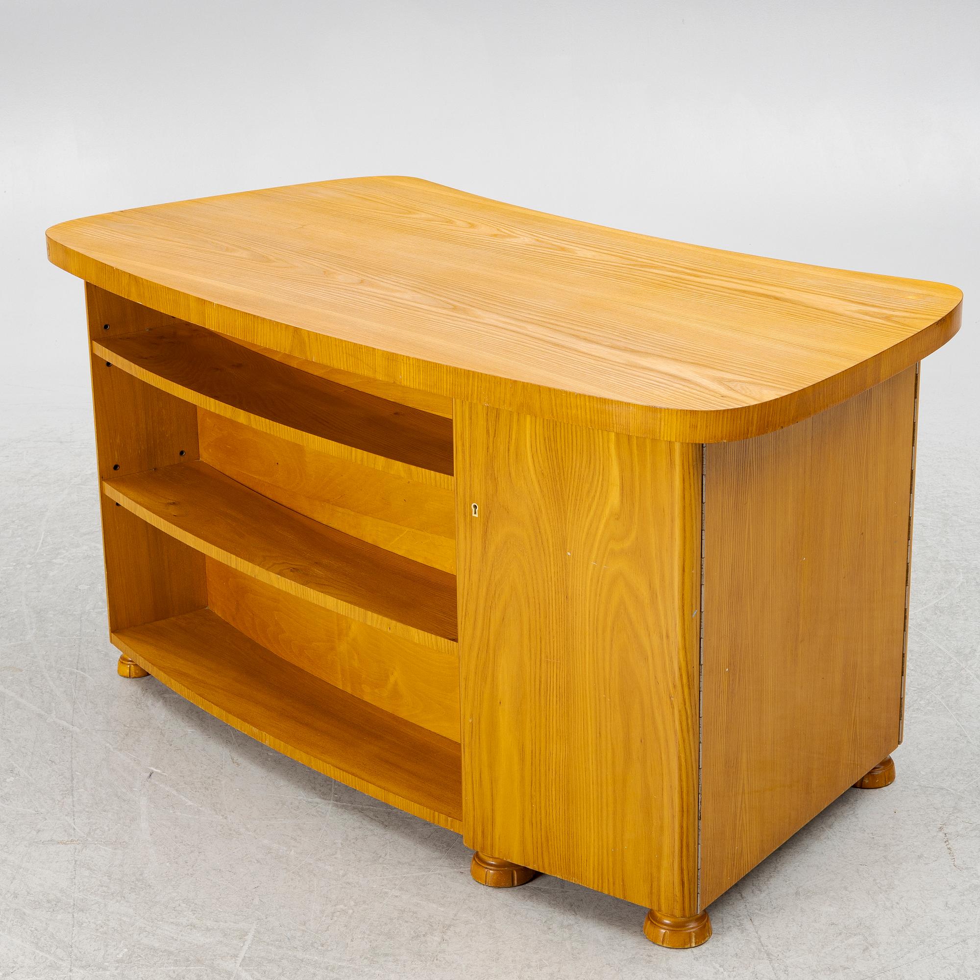 Skrivbord med bokhylla, Swedish Modern, 1940-tal.