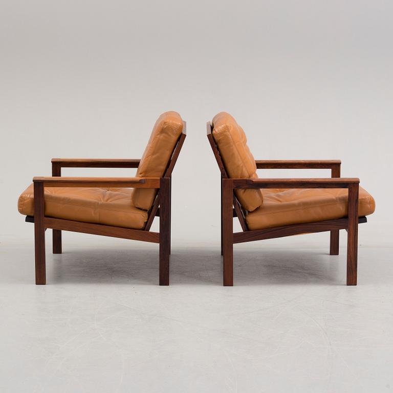 A pair of 'Capella' easy chairs by Illum Wikkelsø.