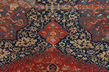 A variant of a 'Medallion' Ushak carpet fragment, West Anatolia, c. 260 x 285, late 16th century.