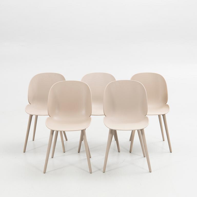 GamFratesi, chairs, 5 pcs, "Beetle Chair", Gubi, Denmark.