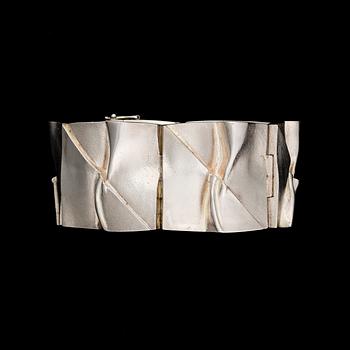 BJÖRN WECKSTRÖM, armband "Månbro" , silver. Lapponia 1970.