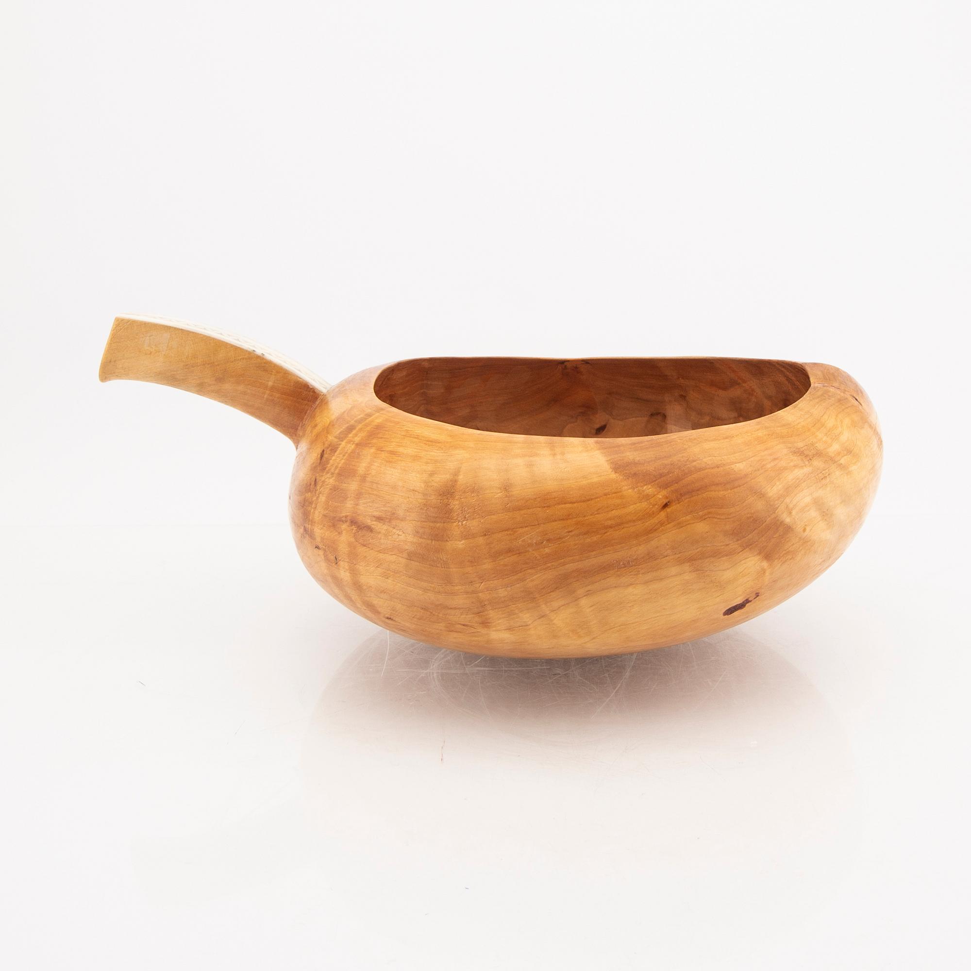 Fritjof Andersson Ammarnäs mjölkstäva / Nápphi, samearbete, signerad och daterad 1973.