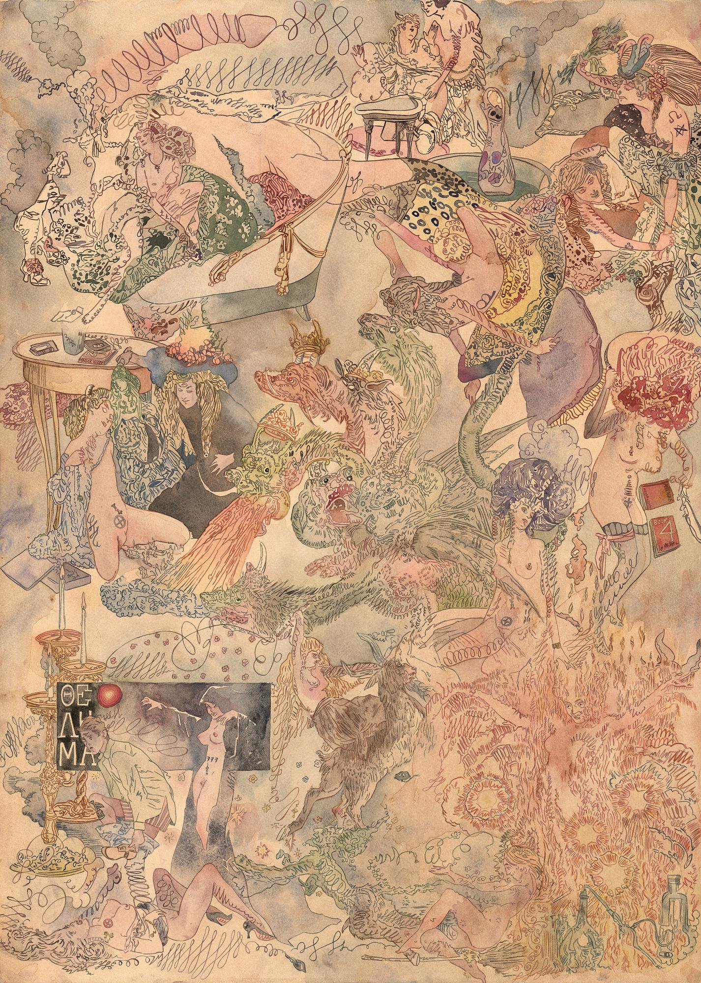 Fredrik Söderberg, Diptych 

"Snowdrops from a Curate´s Garden I"

"The Hidden Landscape of the Subconscious I".