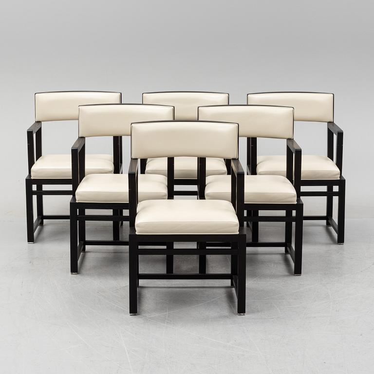 Antonio Citterio, six 'Simplice' armchairs, Maxalto, B&B Italia.