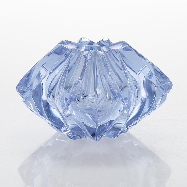 A TÄHTI (Star) GLASS VASE, signed Aimo Okkolin Riihimäen Lasi Oy.