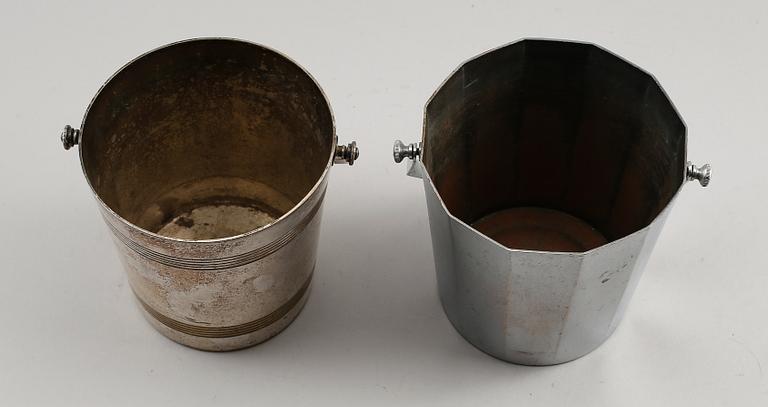 ISHINKAR, 2 st, bla nysilver, 1900-talets första hälft.