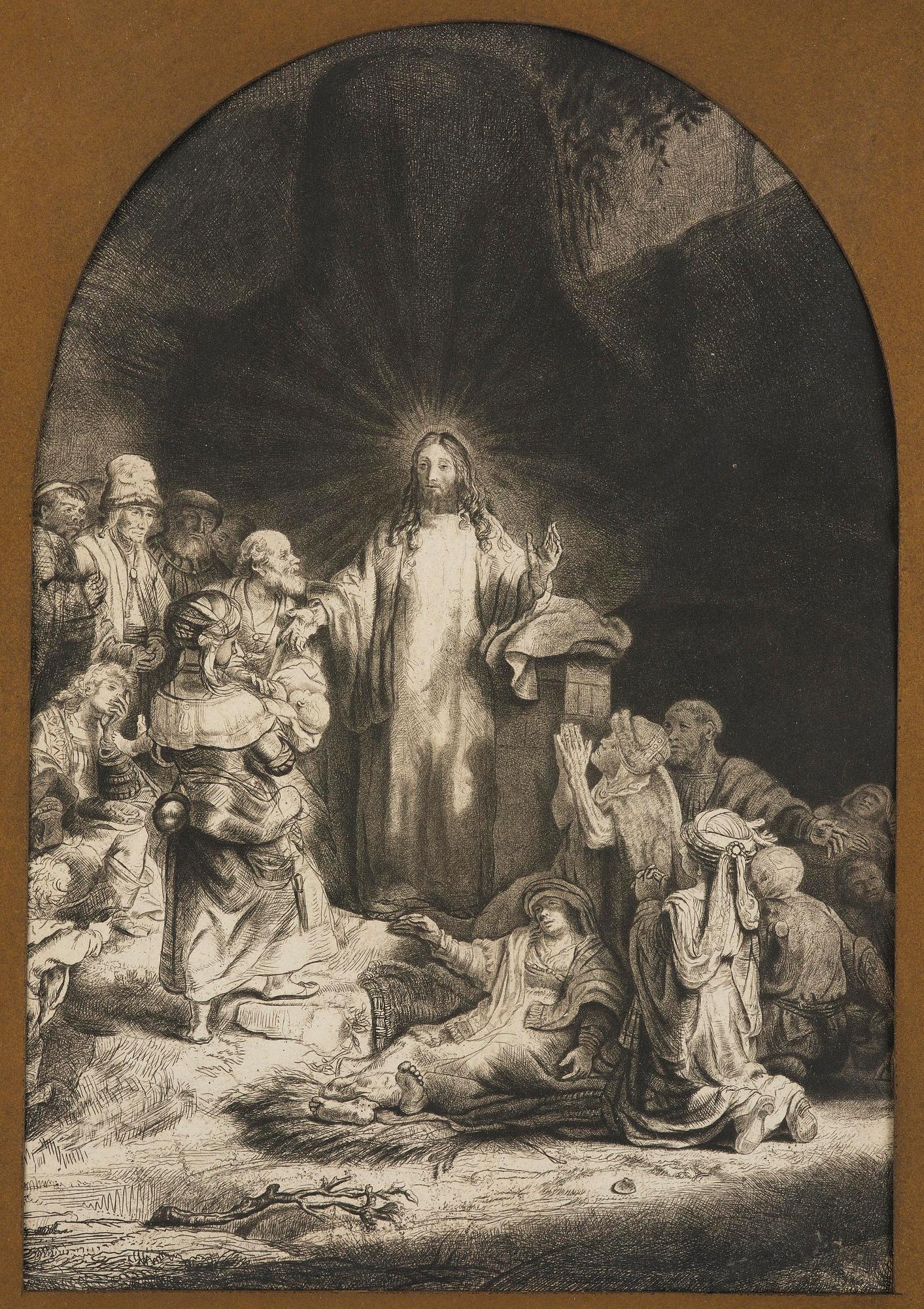 Rembrandt Harmensz van Rijn, Kristus botar de sjuka (The Hundred Guilder Print).